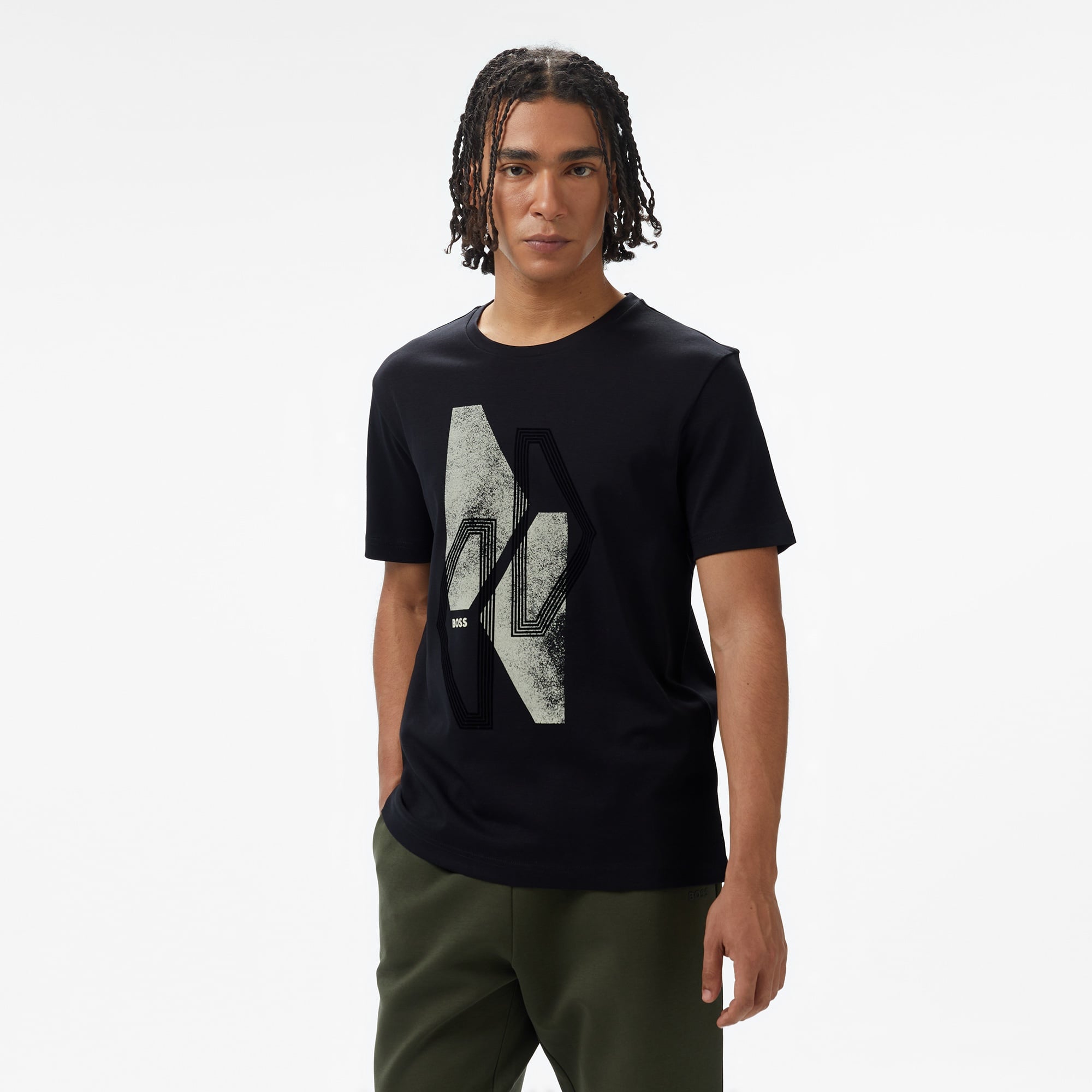 Boss Erkek Siyah T-Shirt