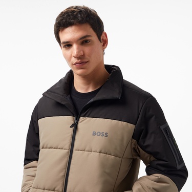  Boss Erkek Yeşil Mont