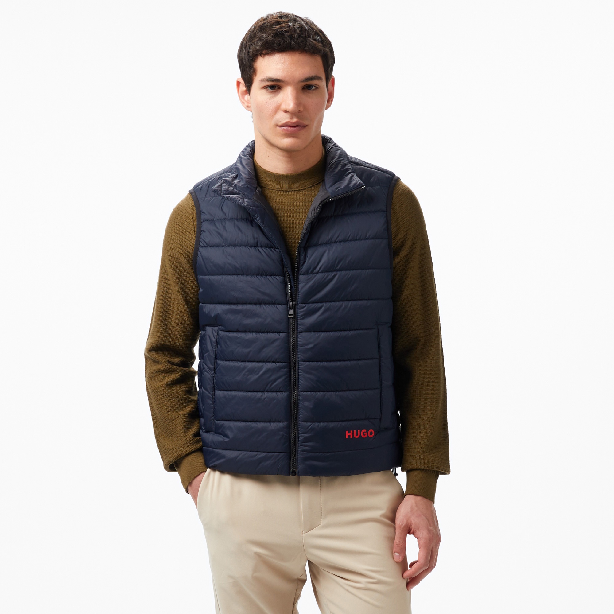 Hugo Brentino Erkek Mavi Yelek