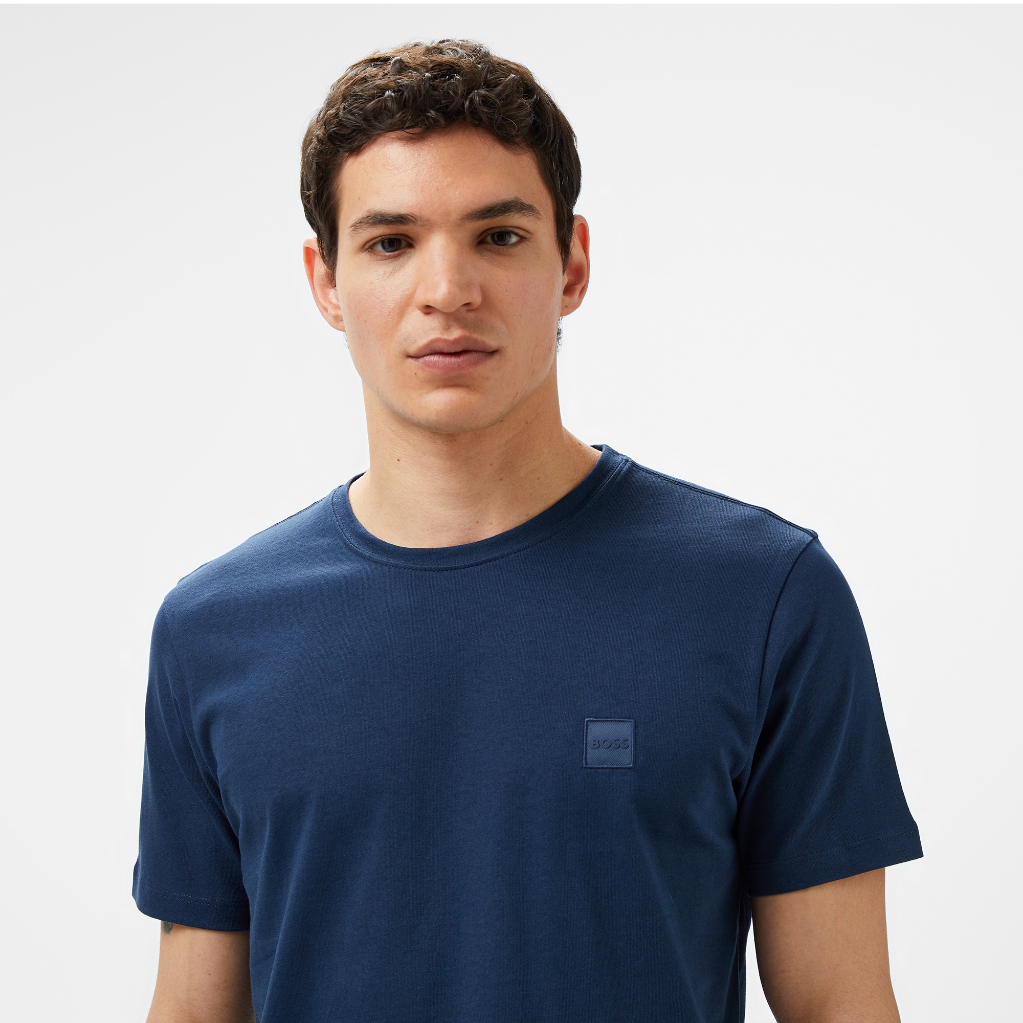 Boss Tales Erkek Mavi T-Shirt