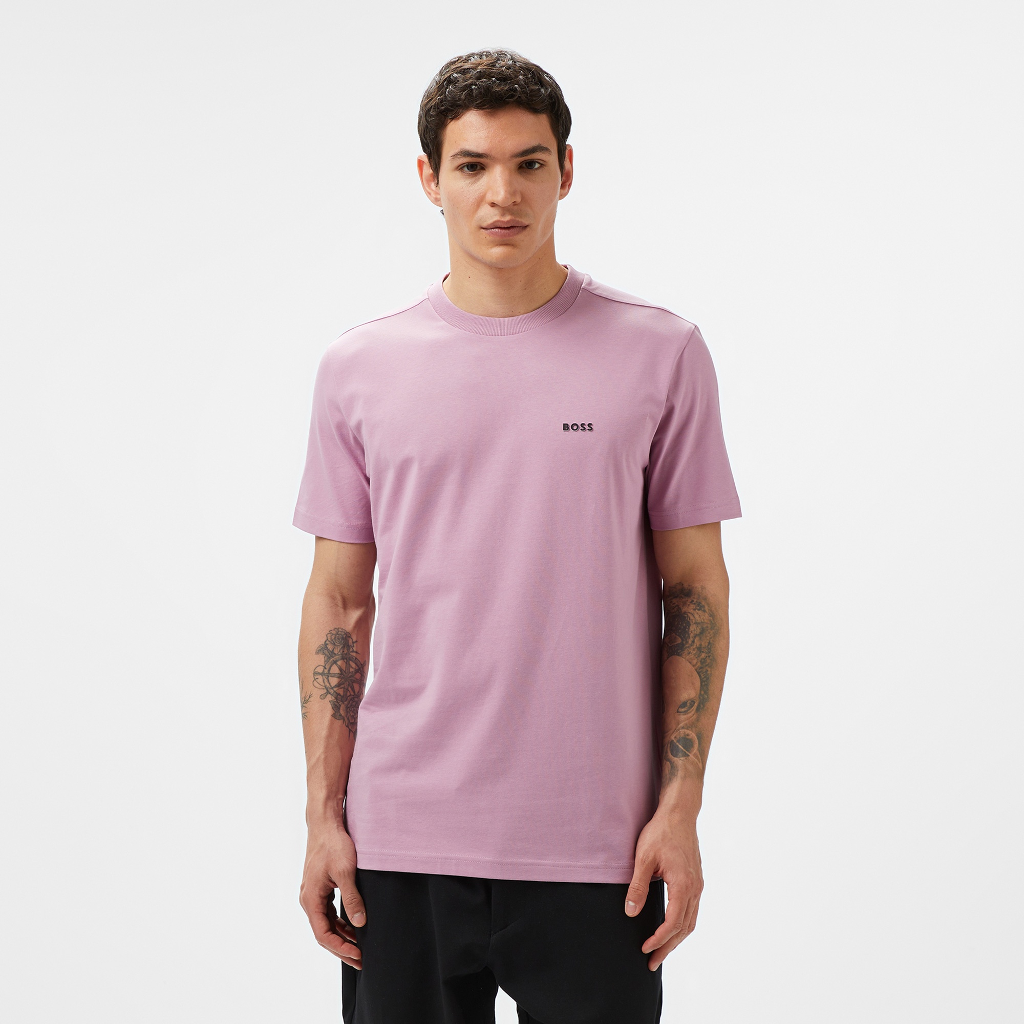 Boss Erkek Mor T-Shirt