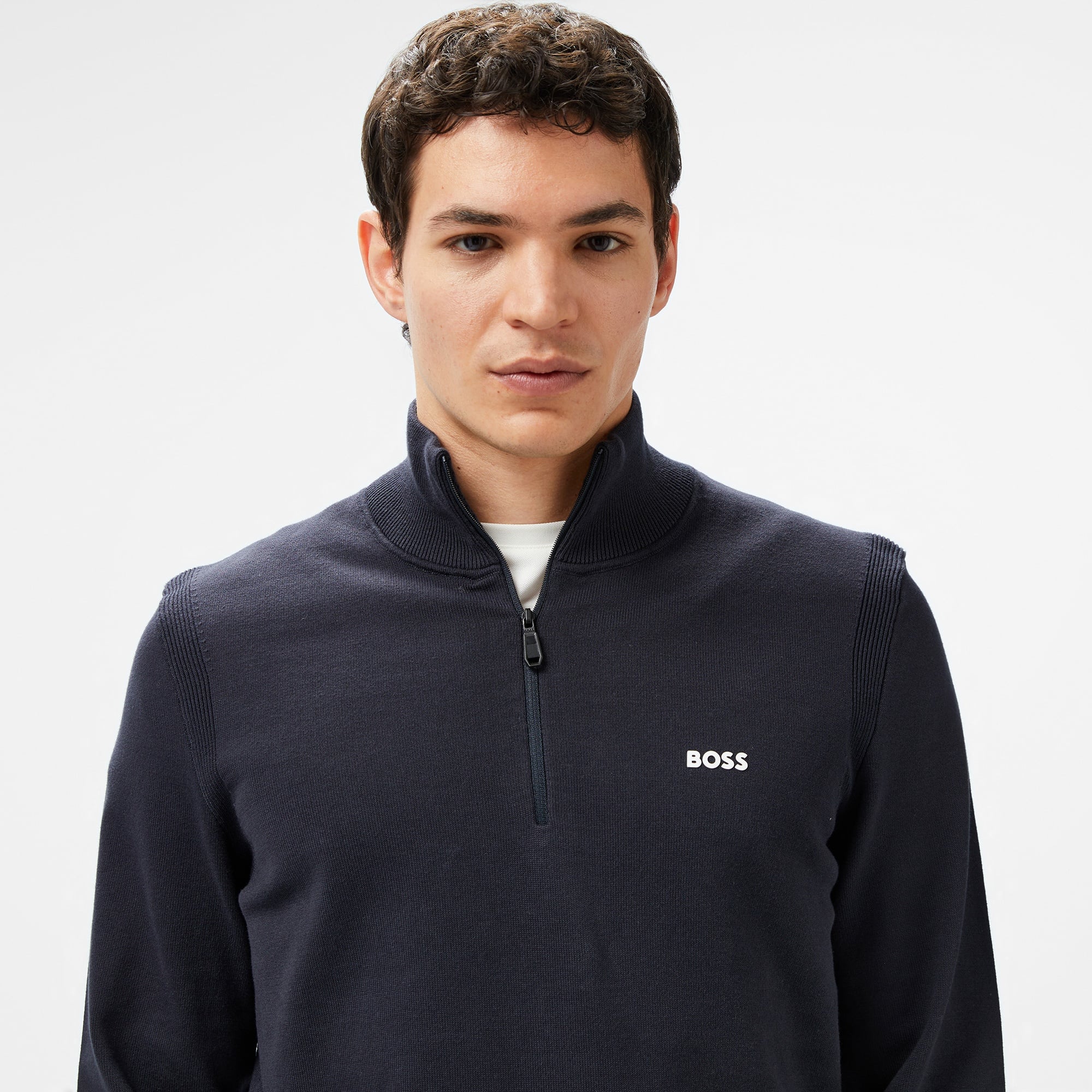 Boss Erkek Lacivert Kazak