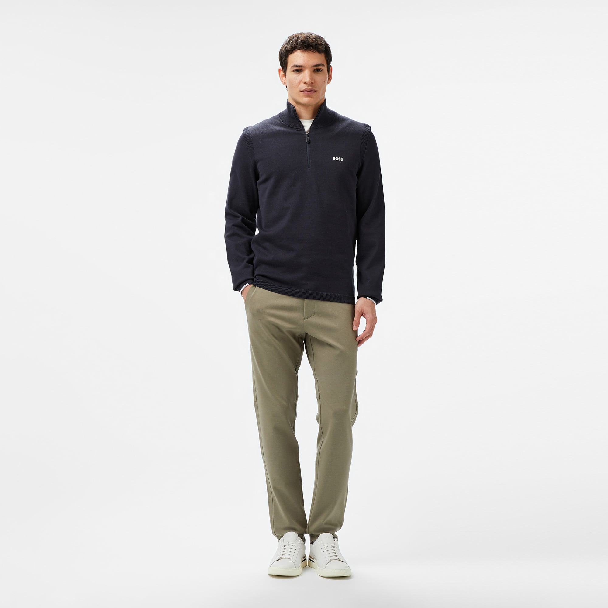 Boss Erkek Lacivert Kazak