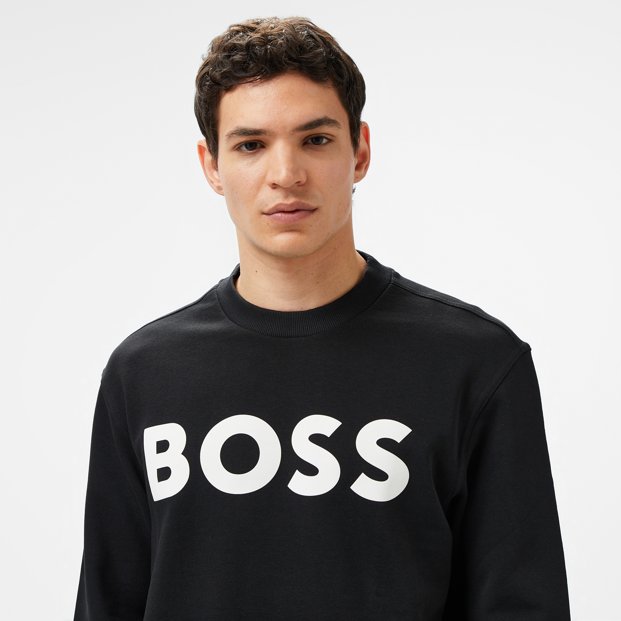 Boss Erkek Siyah Sweatshirt