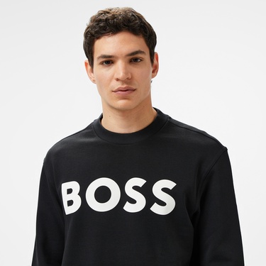  Boss Erkek Siyah Sweatshirt