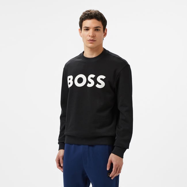  Boss Erkek Siyah Sweatshirt