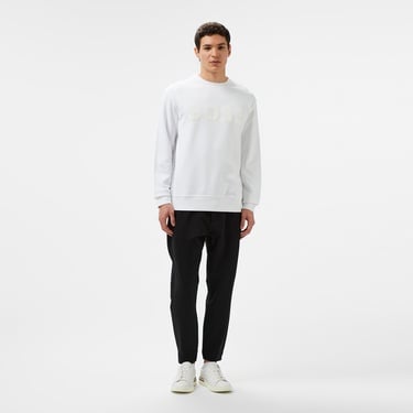  Boss Erkek Beyaz Sweatshirt