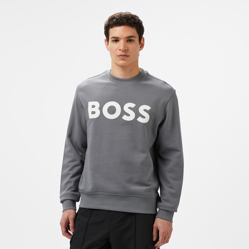  Boss Erkek Gri Sweatshirt