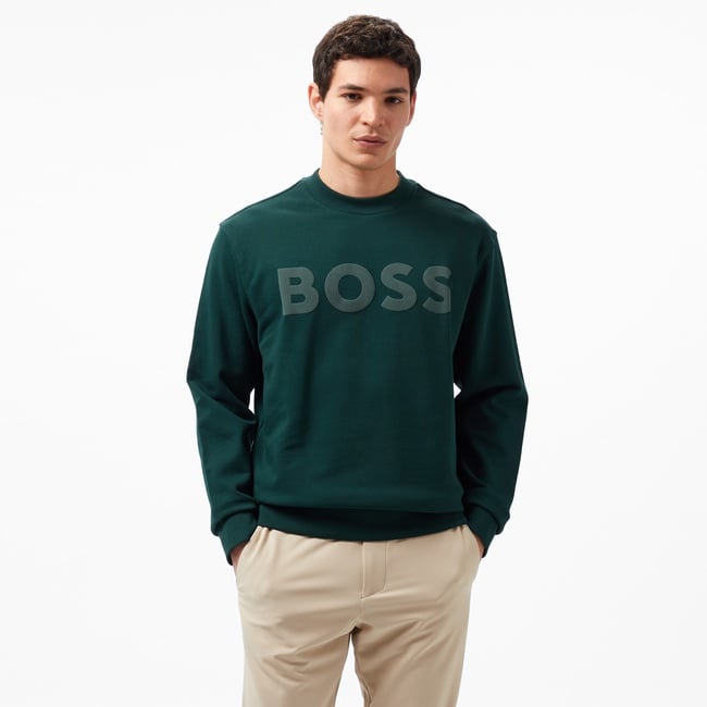  Boss Erkek Yeşil Sweatshirt