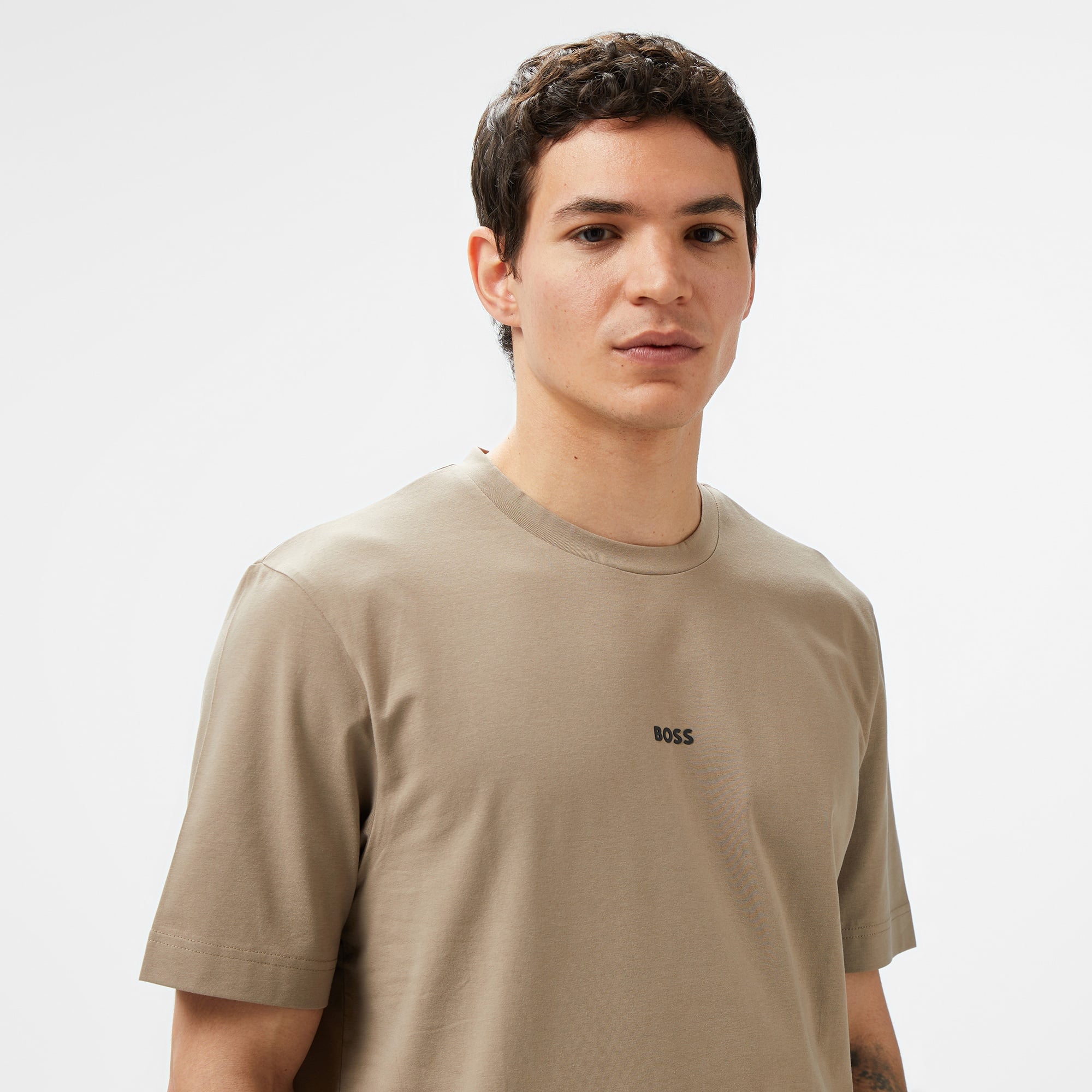 Boss Erkek Kahverengi T-Shirt