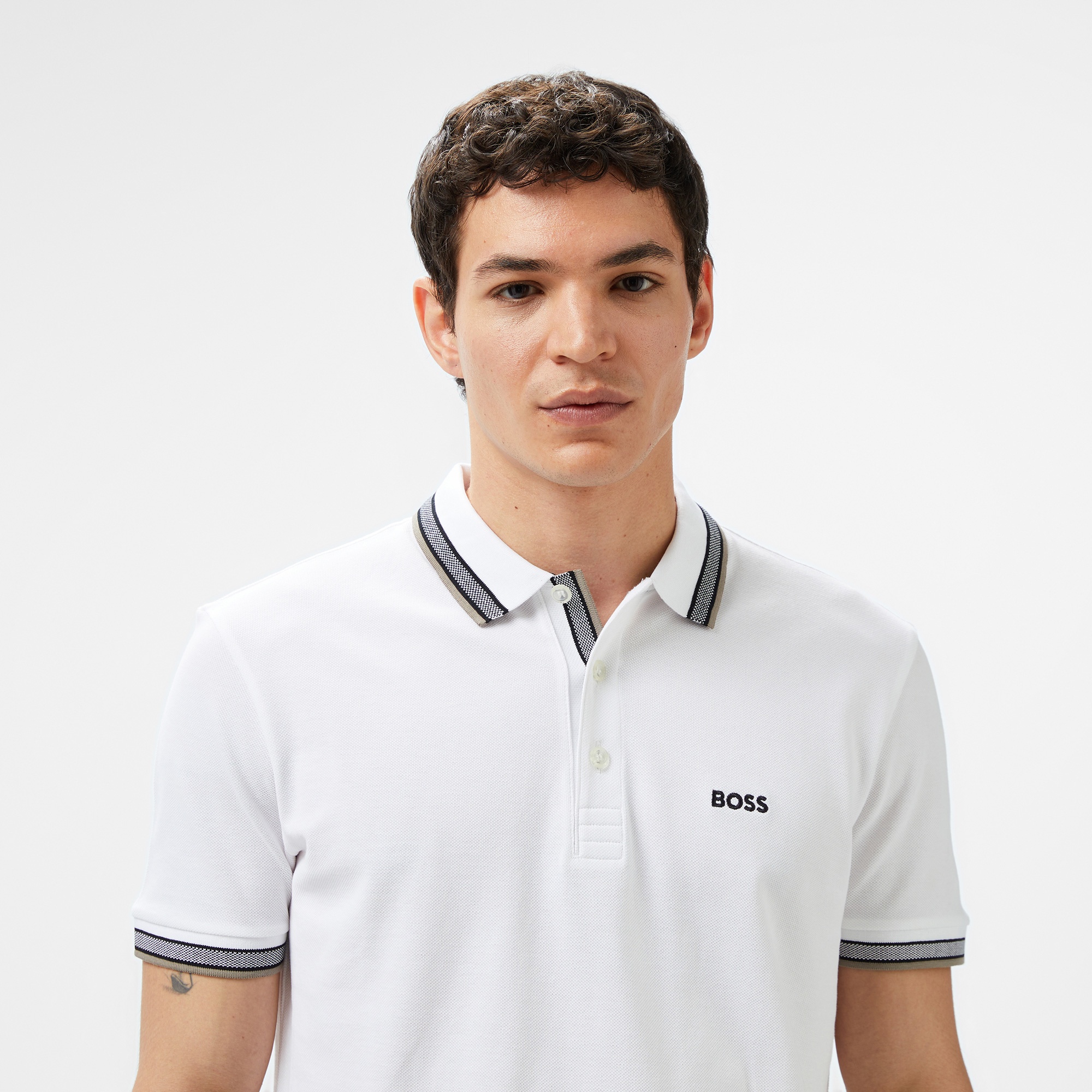 Boss Paddy Erkek Beyaz Polo