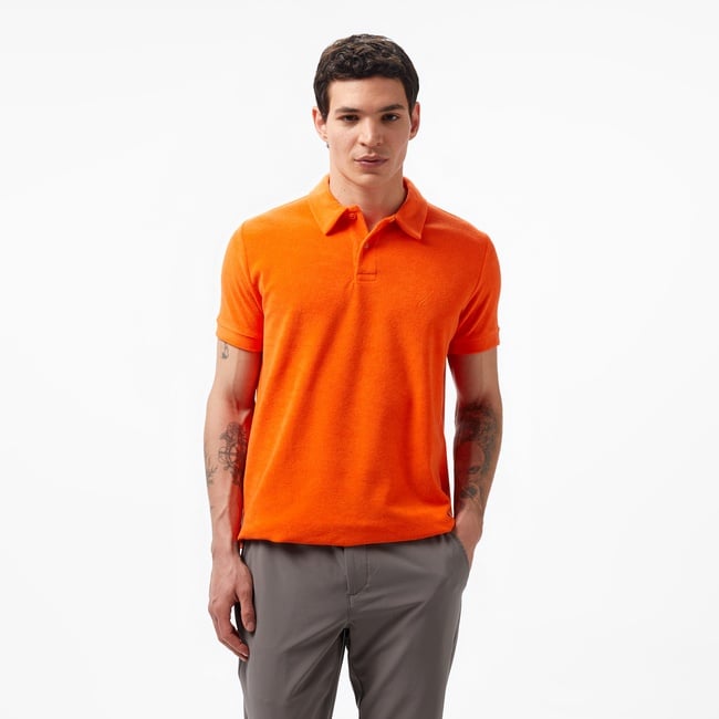  Nautica Erkek Turuncu Classic Fit Kısa Kollu Polo