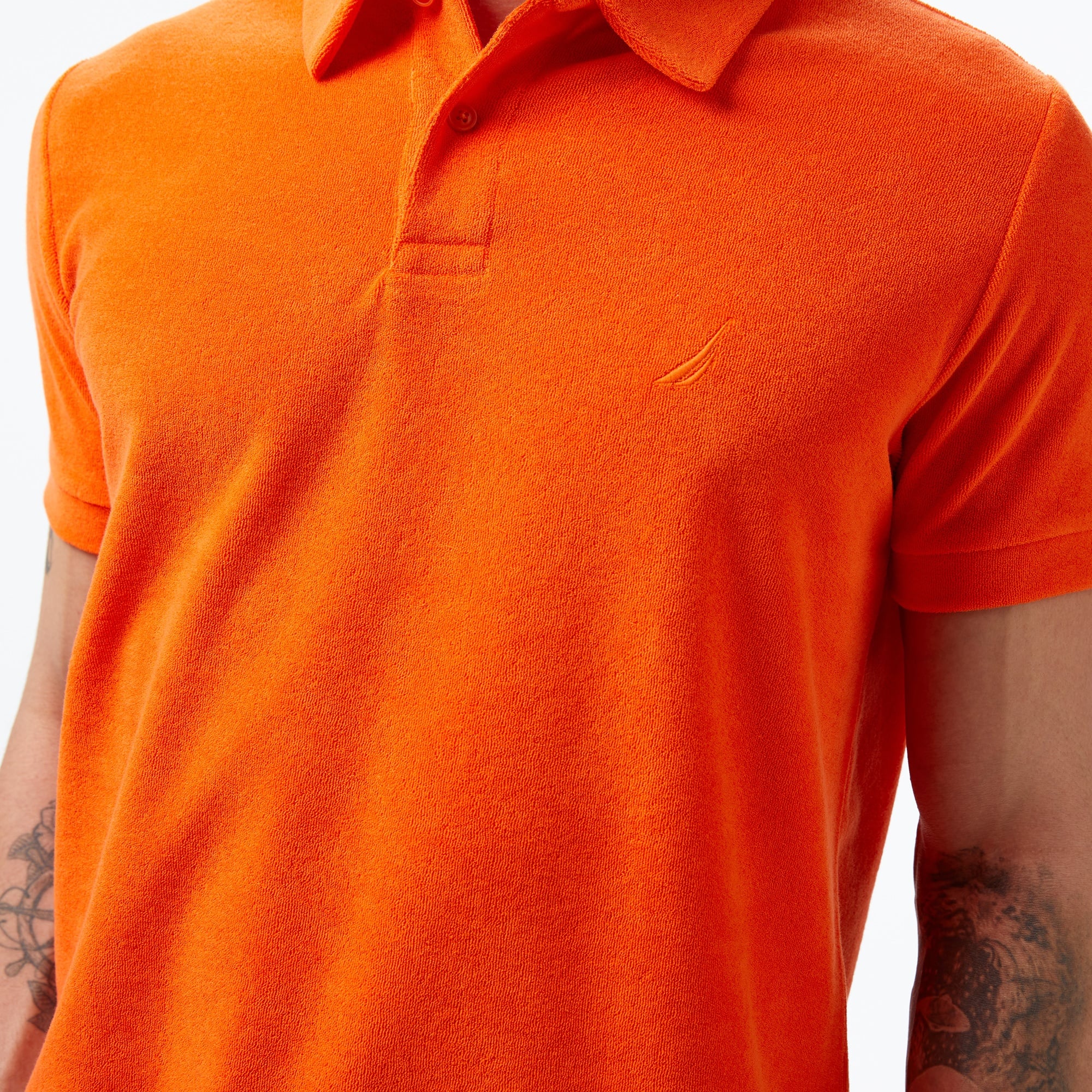 Nautica Erkek Turuncu Classic Fit Kısa Kollu Polo