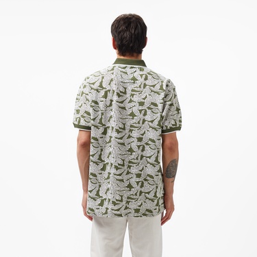  Nautica Erkek Yeşil Classic Fit Kısa Kollu Baskılı Polo