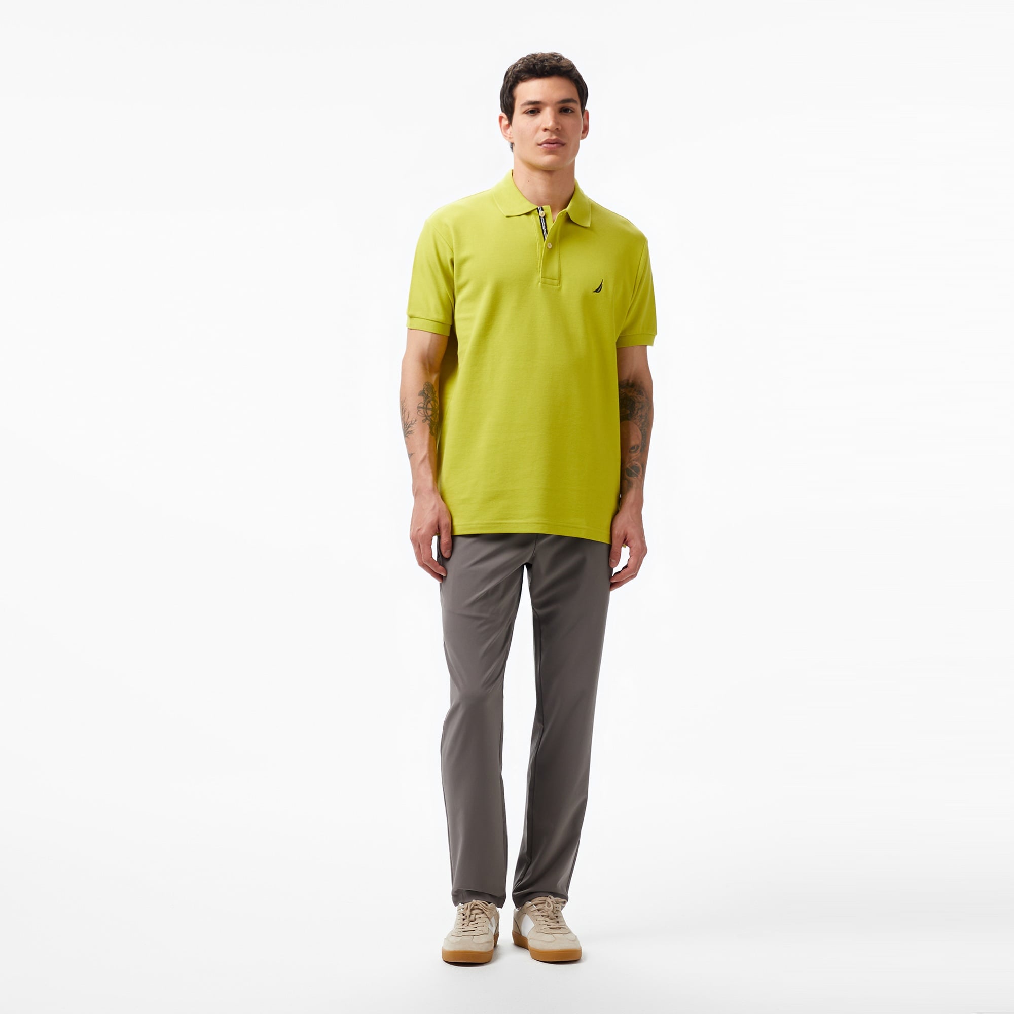 Nautica Erkek Yeşil Classic Fit Kısa Kollu Polo