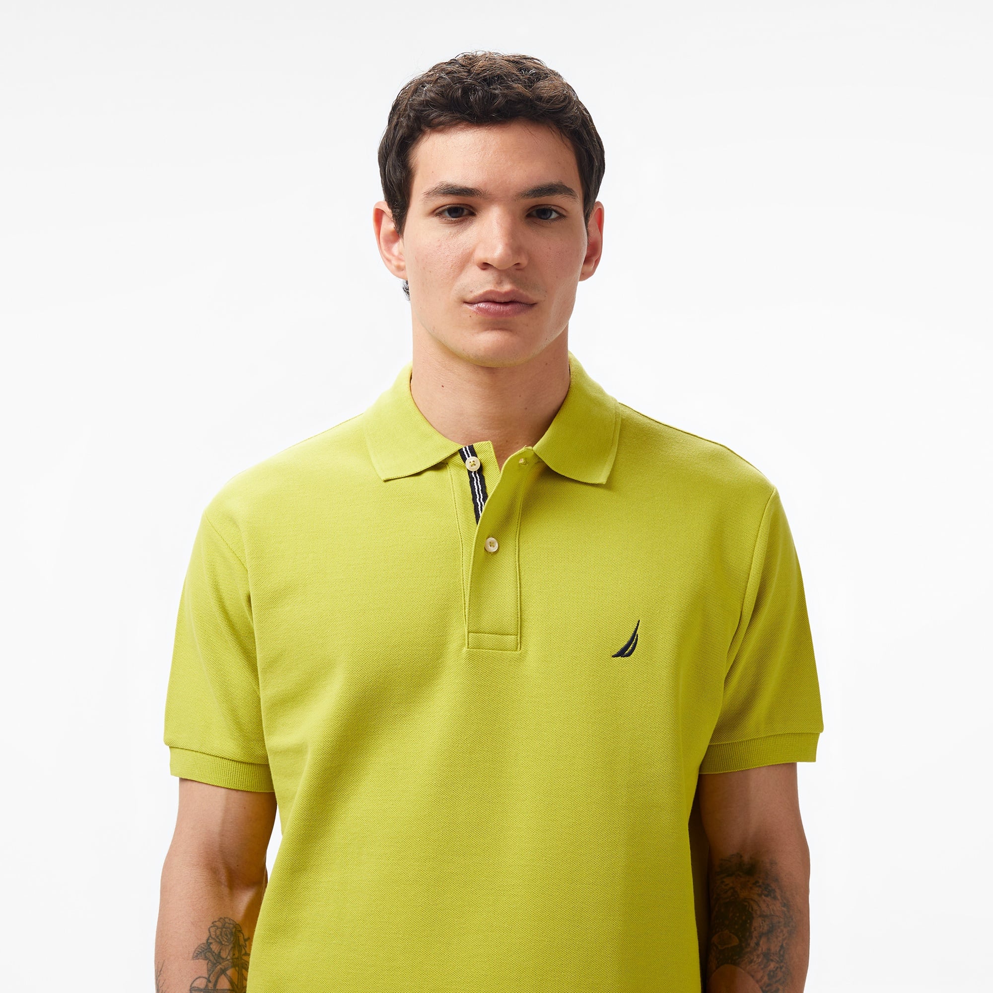 Nautica Erkek Yeşil Classic Fit Kısa Kollu Polo