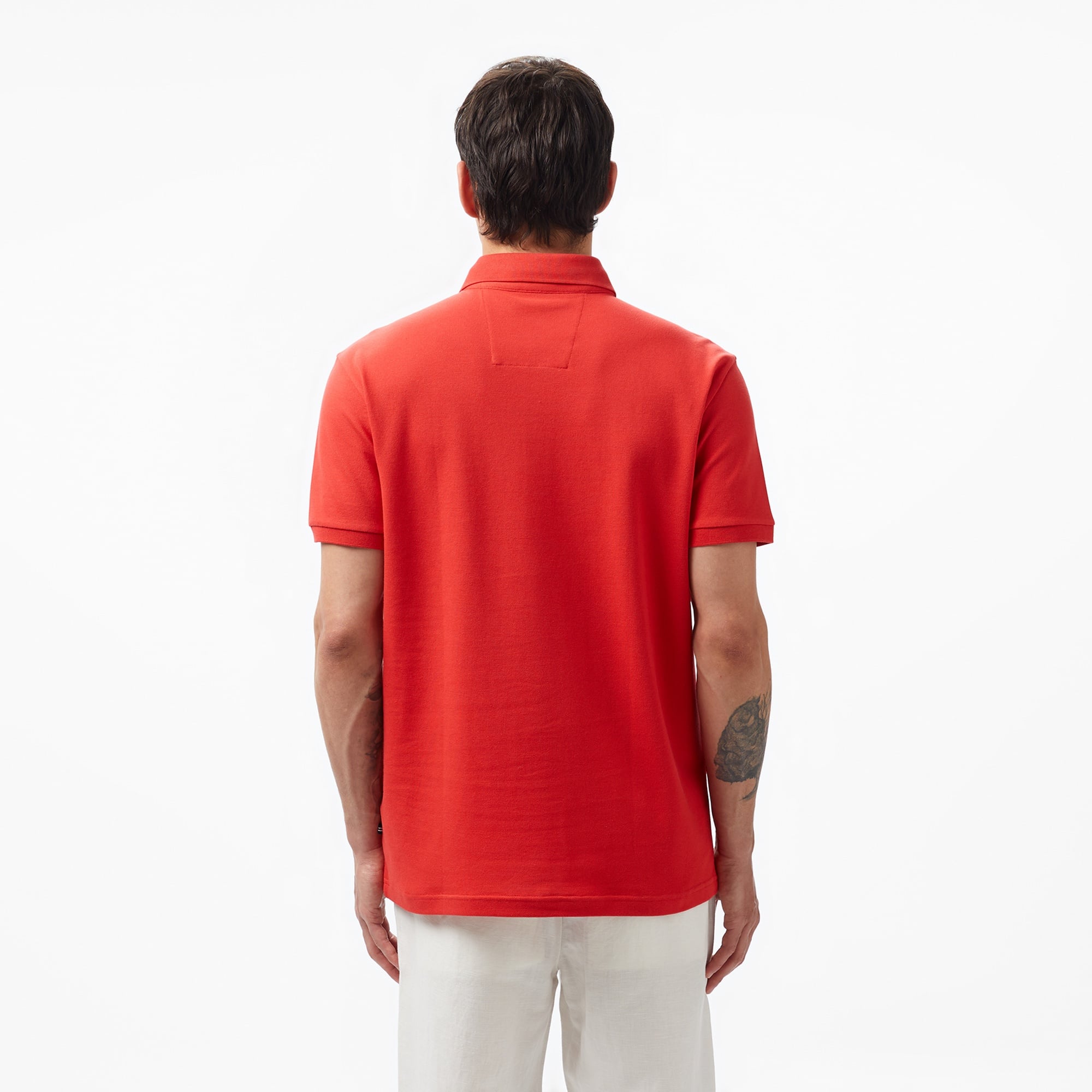 Nautica Erkek Kırmızı Slim Fit Kısa Kollu Polo