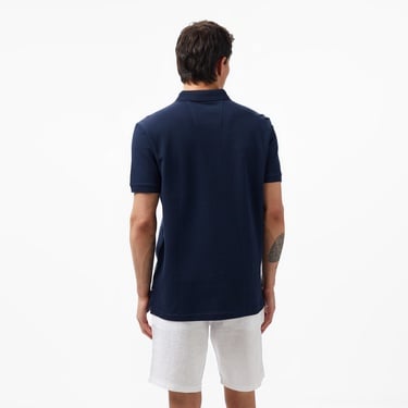  Nautica Erkek Lacivert Slim Fit Kısa Kollu Polo
