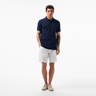  Nautica Erkek Lacivert Slim Fit Kısa Kollu Polo