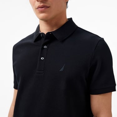  Nautica Erkek Siyah Slim Fit Kısa Kollu Polo