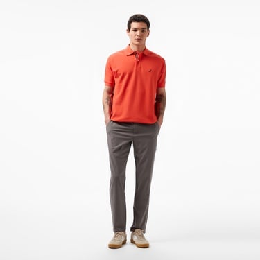  Nautica Erkek Turuncu Classic Fit Kısa Kollu Polo