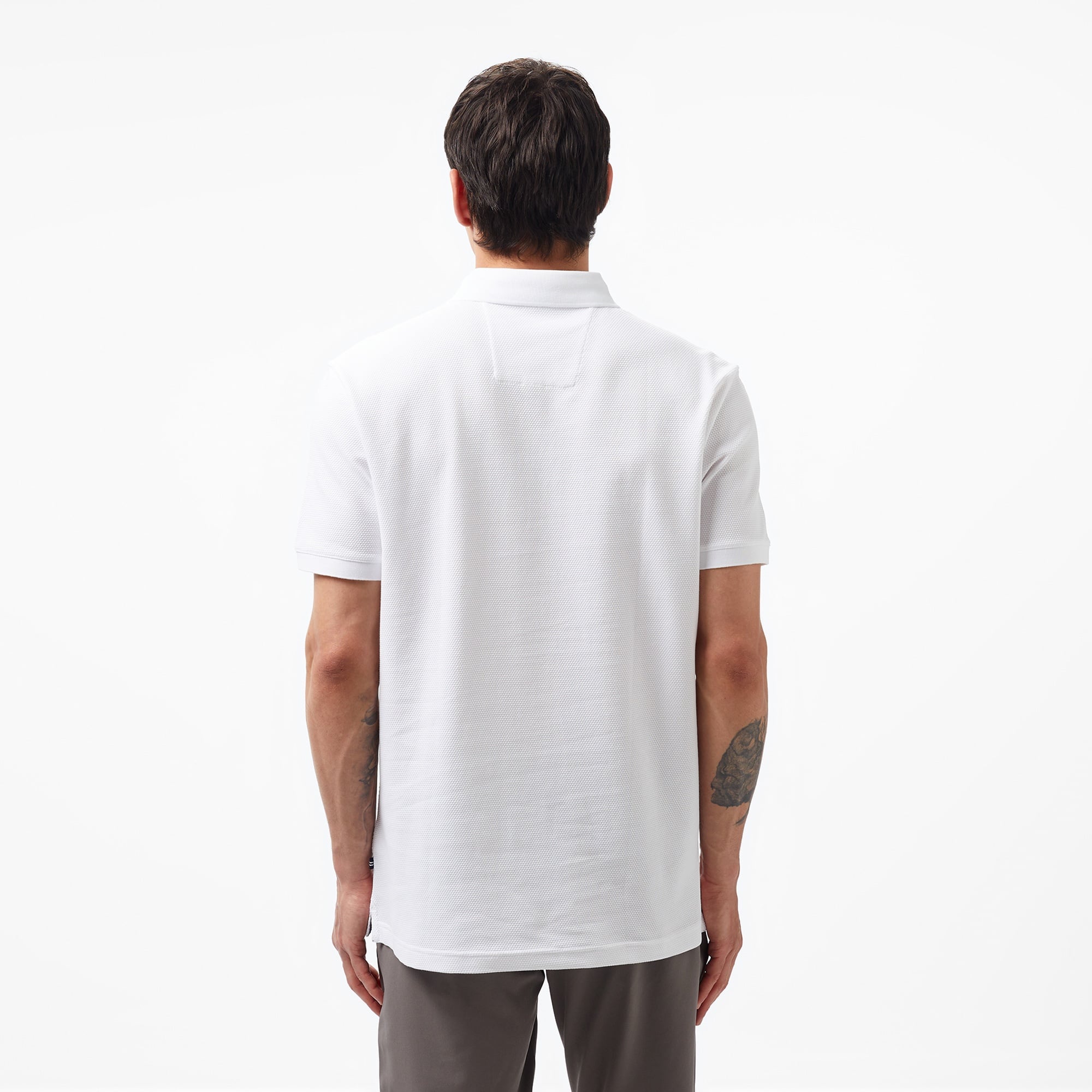 Nautica Erkek Beyaz Slim Fit Kısa Kollu Polo