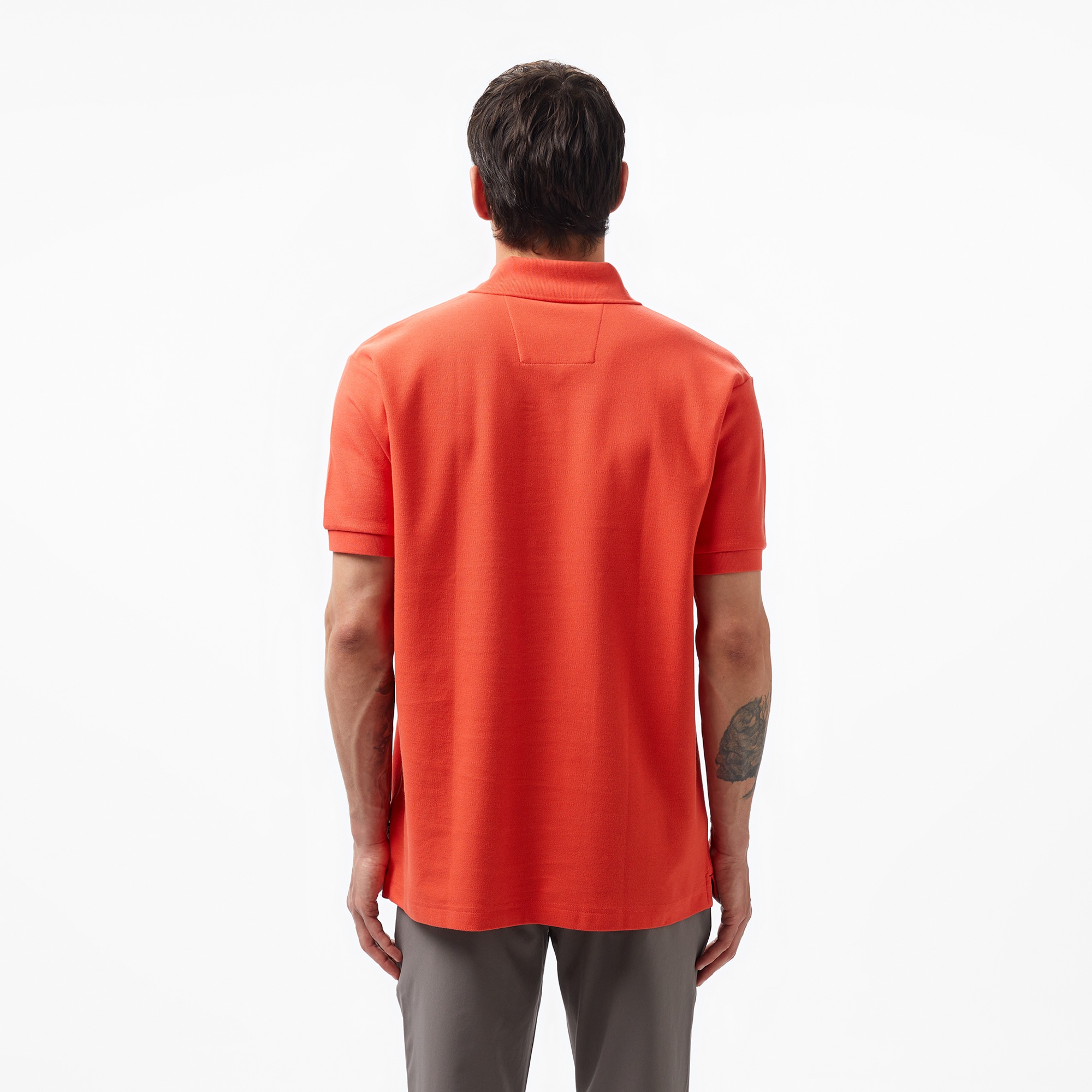 Nautica Erkek Turuncu Classic Fit Kısa Kollu Polo