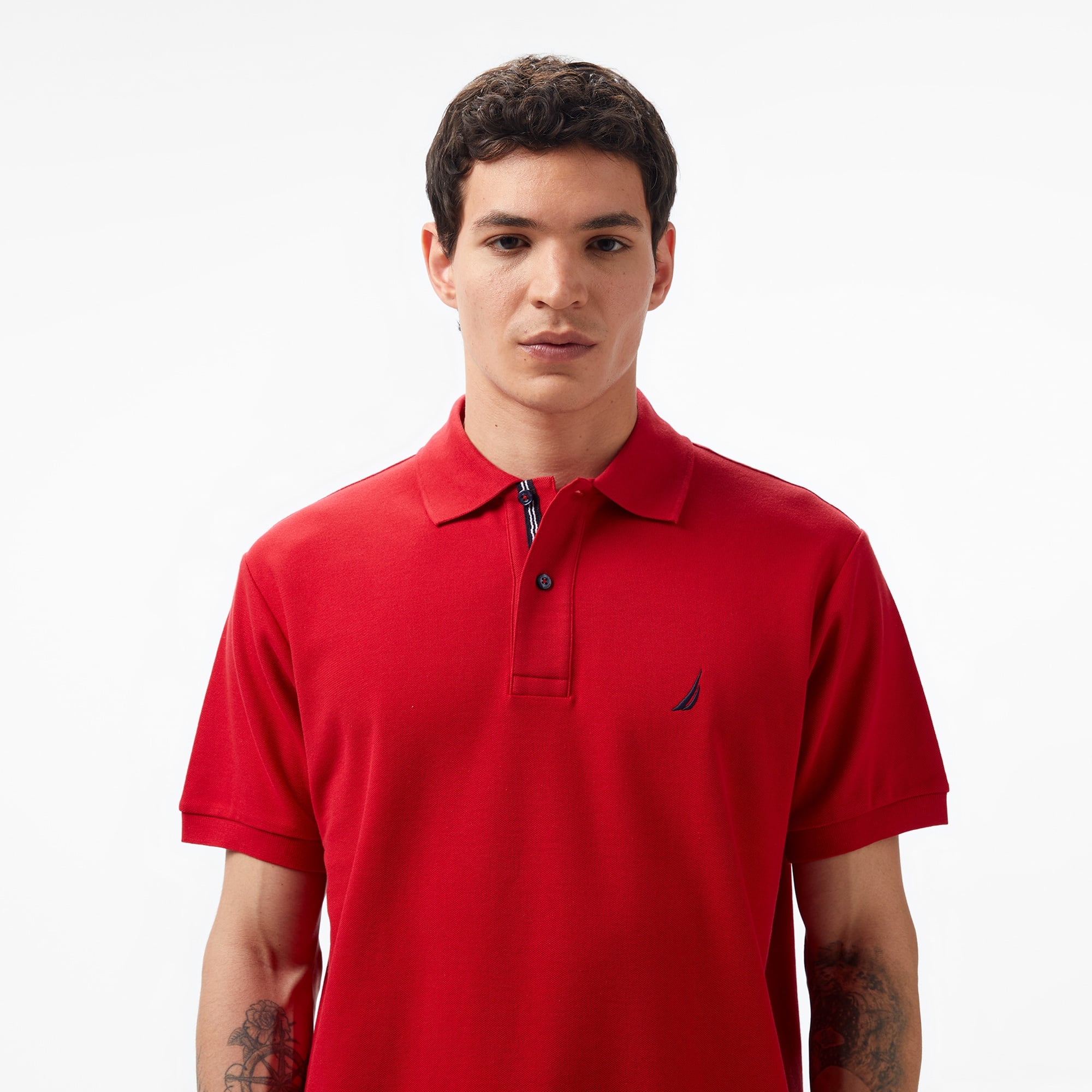 Nautica Erkek Kırmızı Classic Fit Kısa Kollu Polo