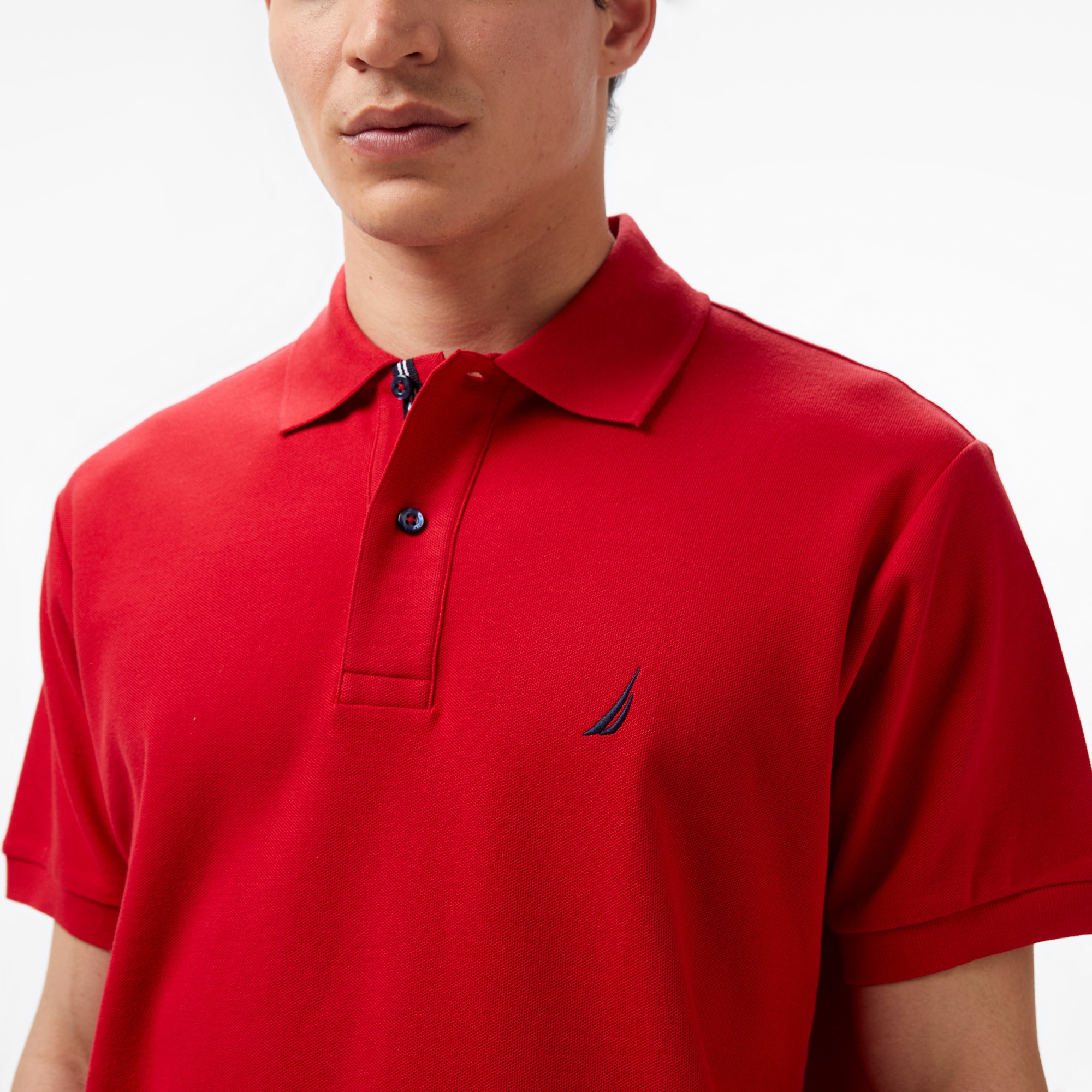 Nautica Erkek Kırmızı Classic Fit Kısa Kollu Polo