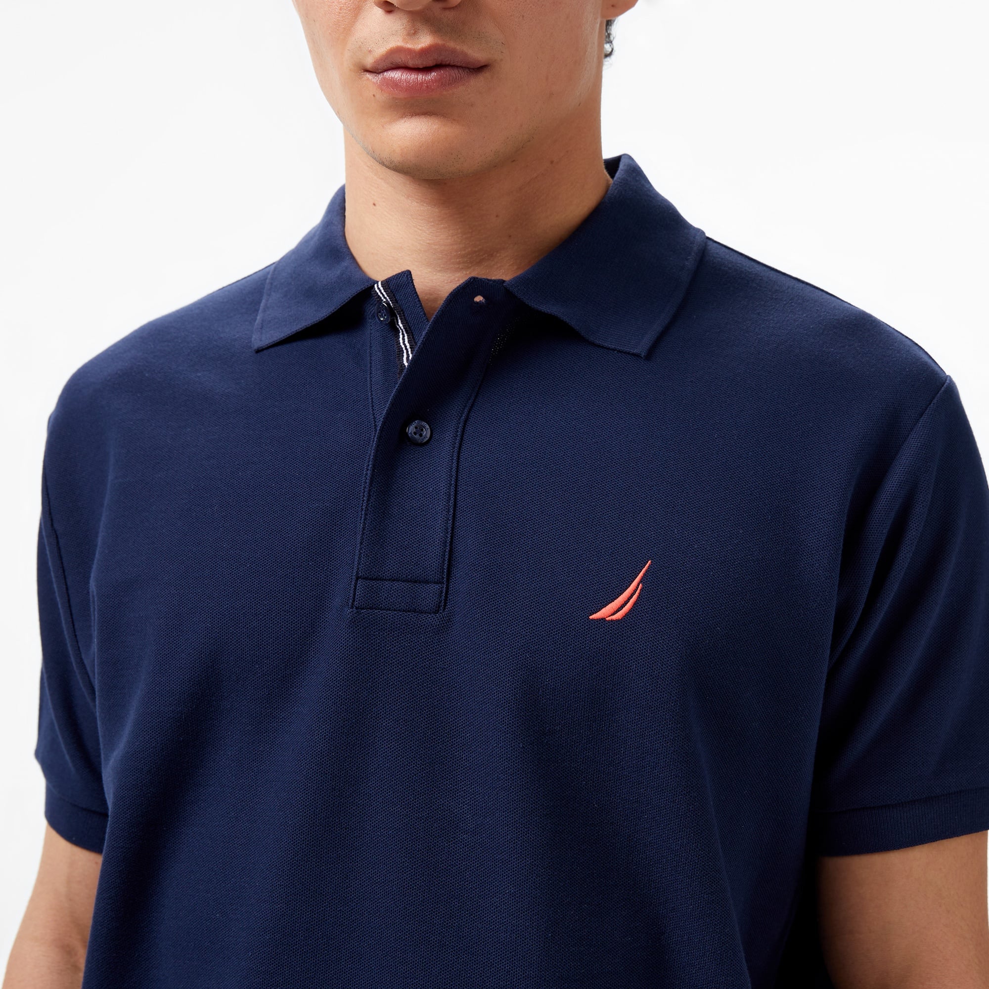 Nautica Erkek Lacivert Classic Fit Kısa Kollu Polo