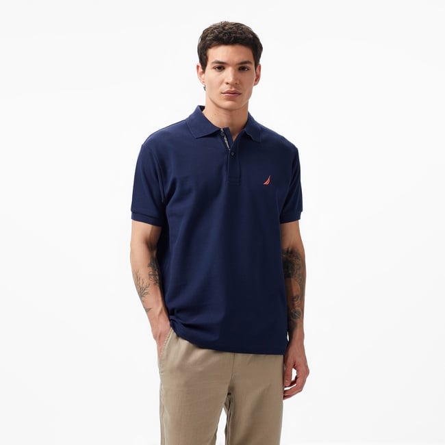  Nautica Erkek Lacivert Classic Fit Kısa Kollu Polo