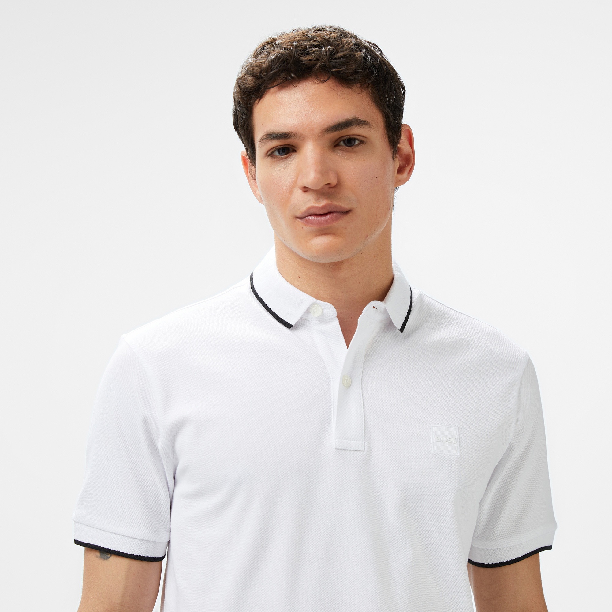 Boss Passertip Erkek Beyaz Polo