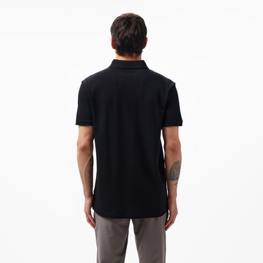  Nautica Erkek Siyah Slim Fit Kısa Kollu Polo