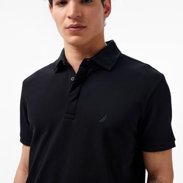  Nautica Erkek Siyah Slim Fit Kısa Kollu Polo