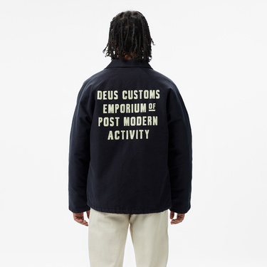  Deus Ex Machina Plymouth Mechanic  Erkek Siyah Ceket