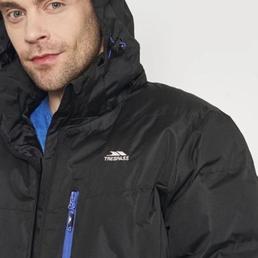  Trespass Blustery - Padded Erkek Siyah Outdoor Ceketi