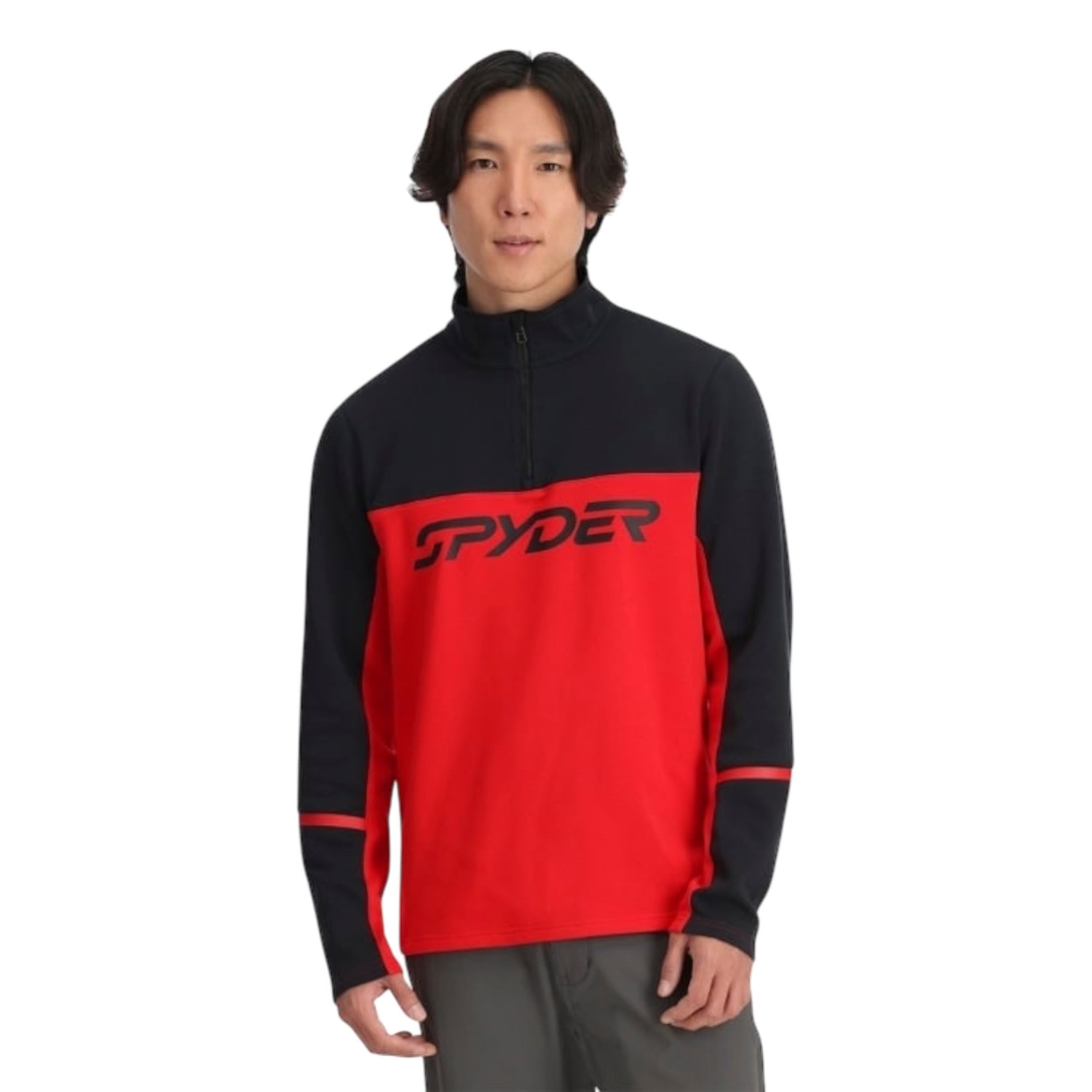  Spyder Speed Fleece 1/2 Zip Erkek Kırmızı İçlik Üst