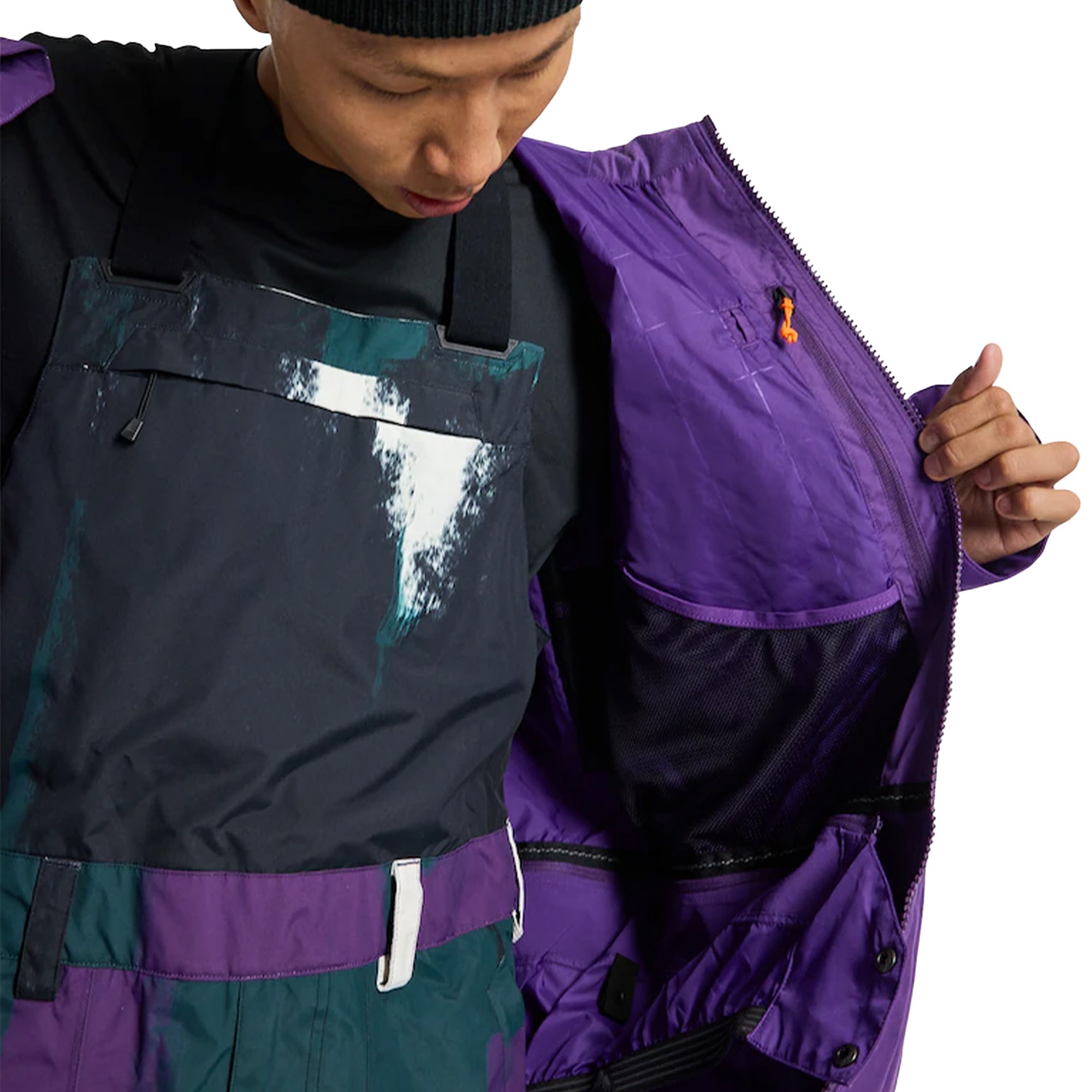 Burton Frostner Erkek Mor Snowboard Ceketi