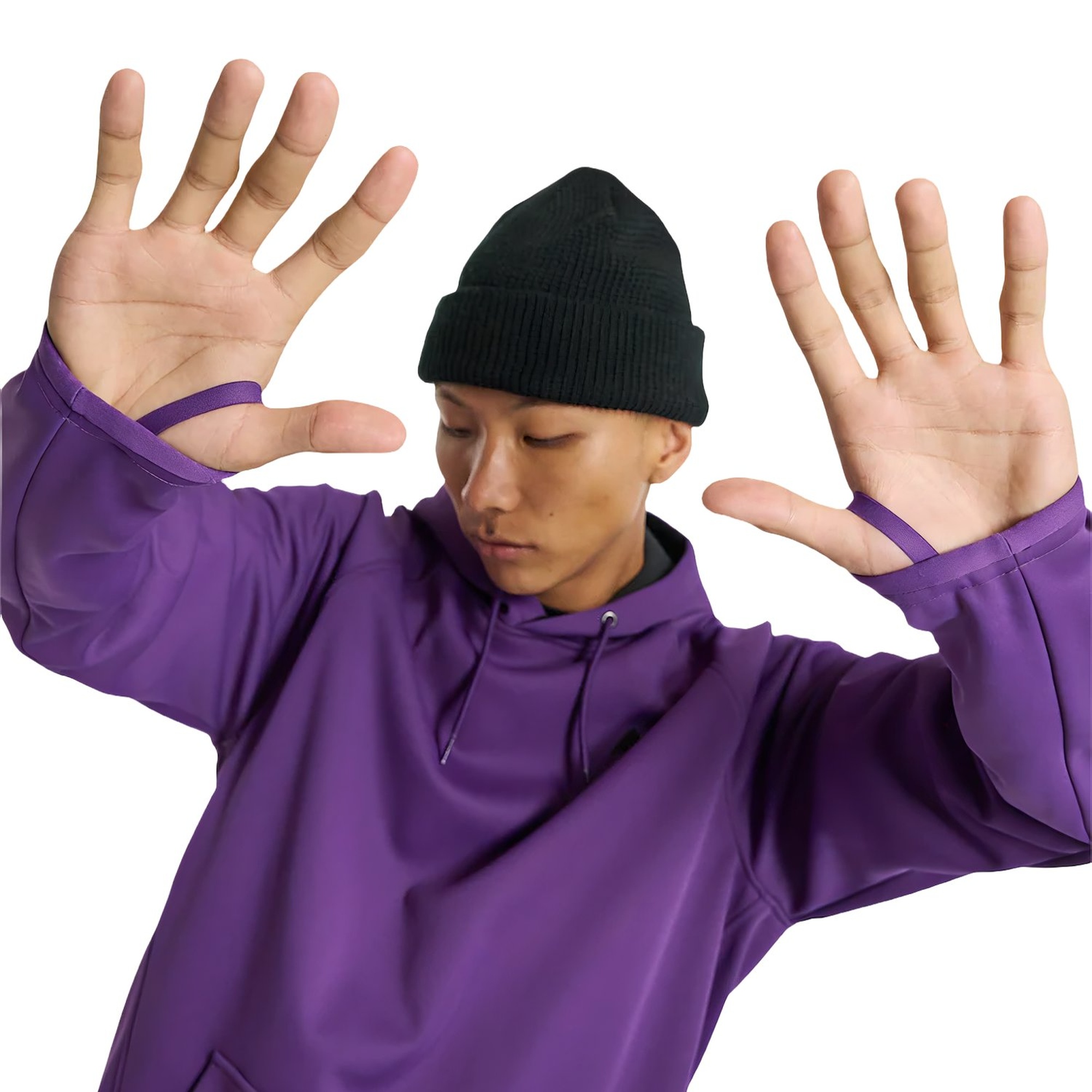 Burton Crown Weatherproof Pullover Erkek Mor Sweatshirt