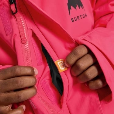  Burton Skimmer Jacket Unisex Çocuk Pembe Snowboard Ceketi