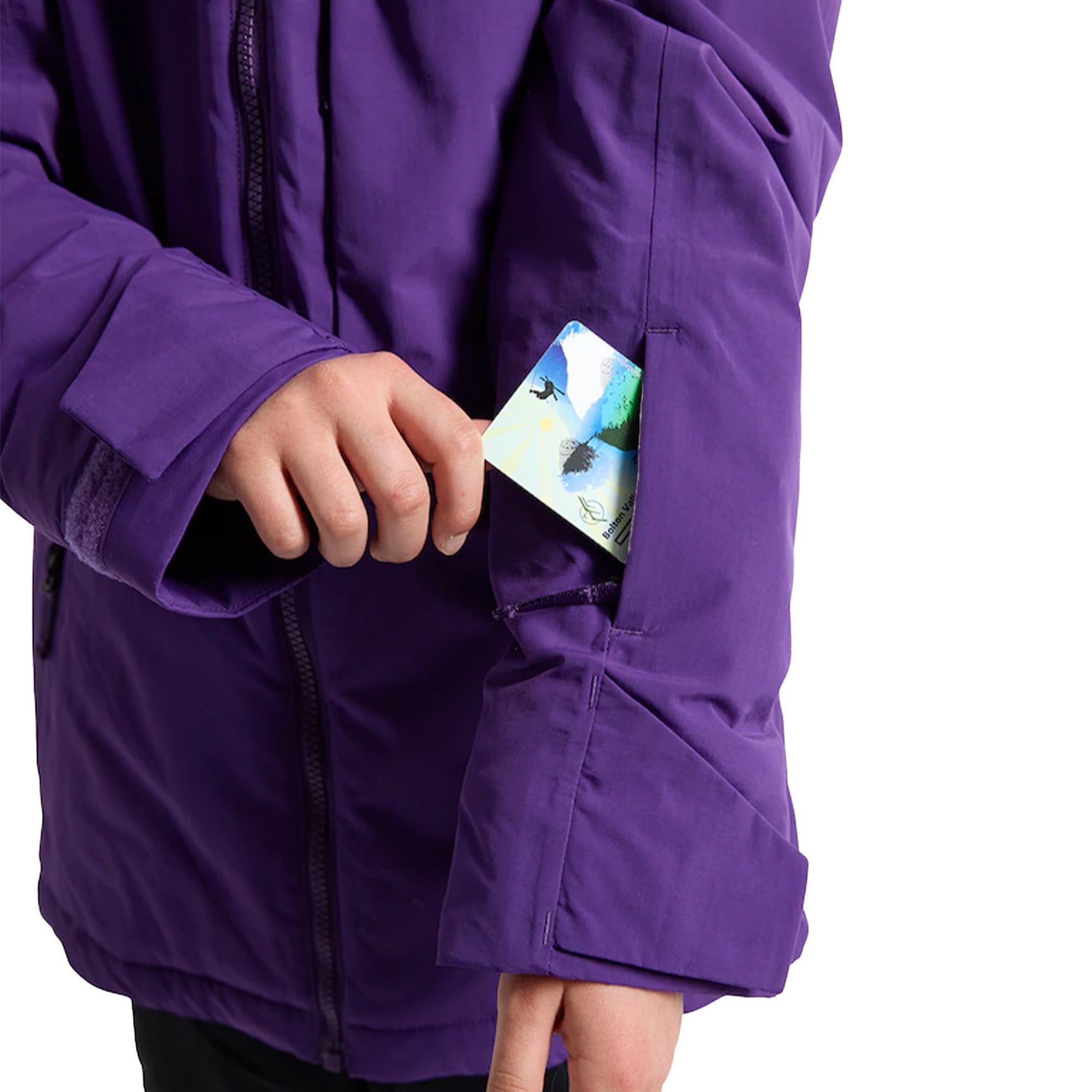 Burton Hillslope Jacket Unisex Çocuk Mor Snowboard Ceketi