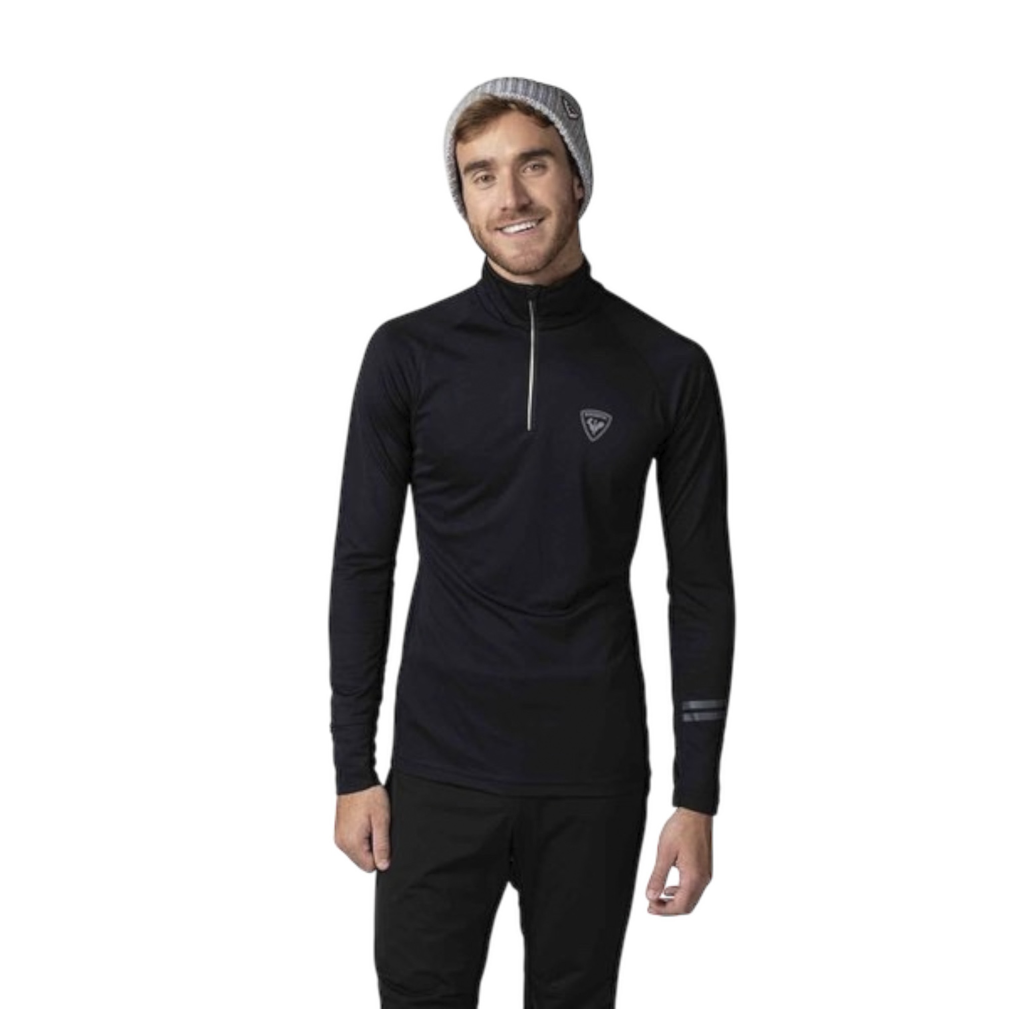 Rossignol Poursuite 1/2 Zip Erkek Siyah Içlik Üst
