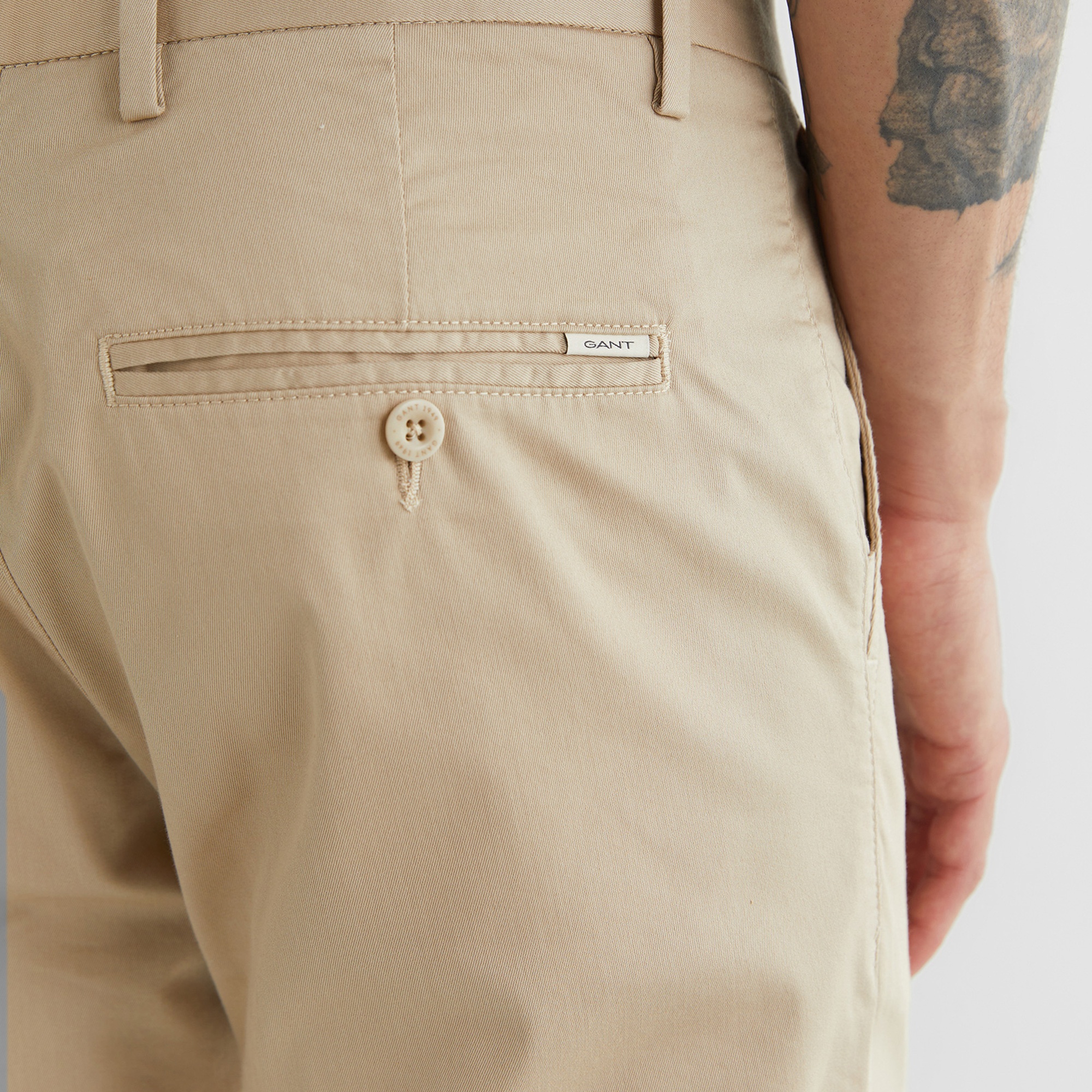 GANT Erkek Bej Slim Fit Pantolon