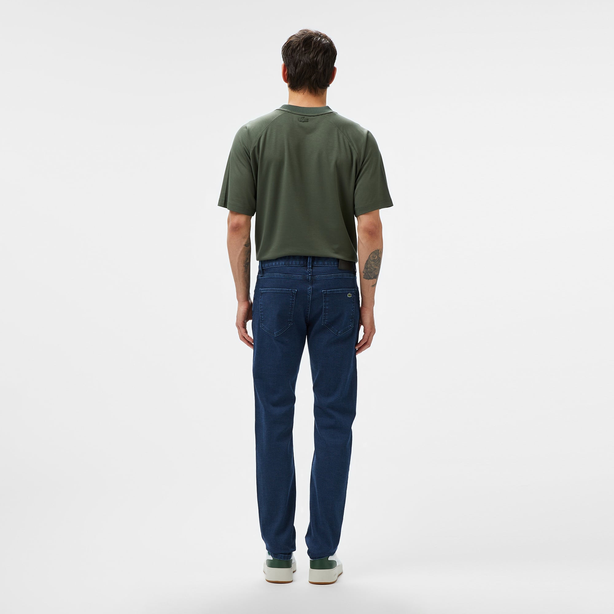 Lacoste Erkek Slim Fit Mavi Jean Pantolon