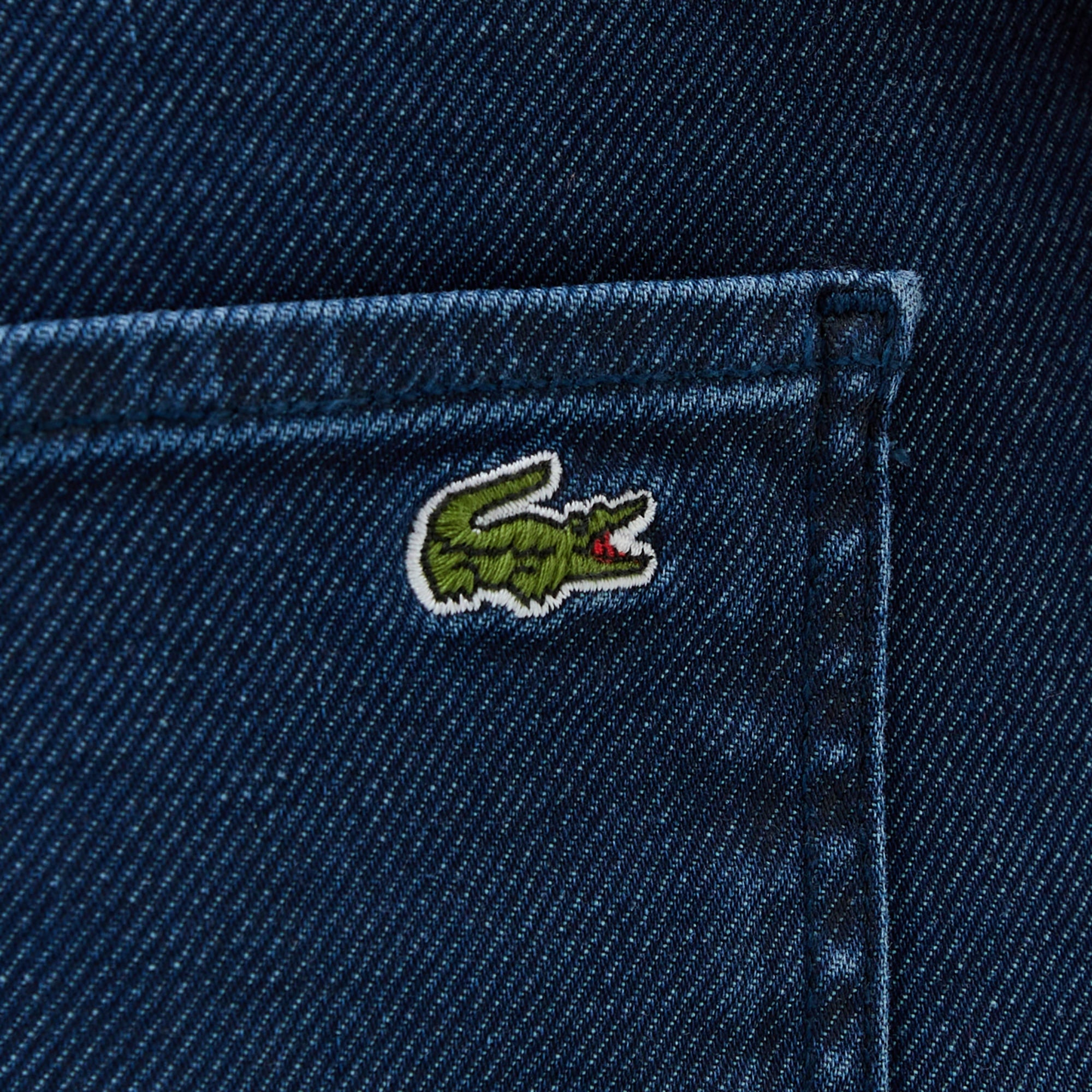 Lacoste Erkek Slim Fit Mavi Jean Pantolon