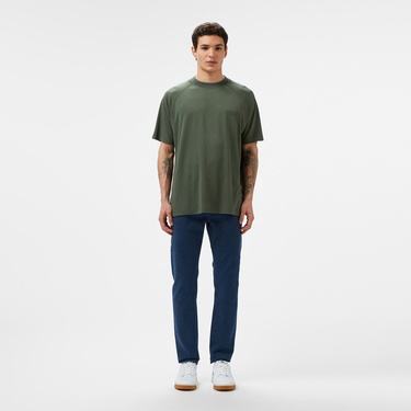  Lacoste Erkek Slim Fit Mavi Jean Pantolon