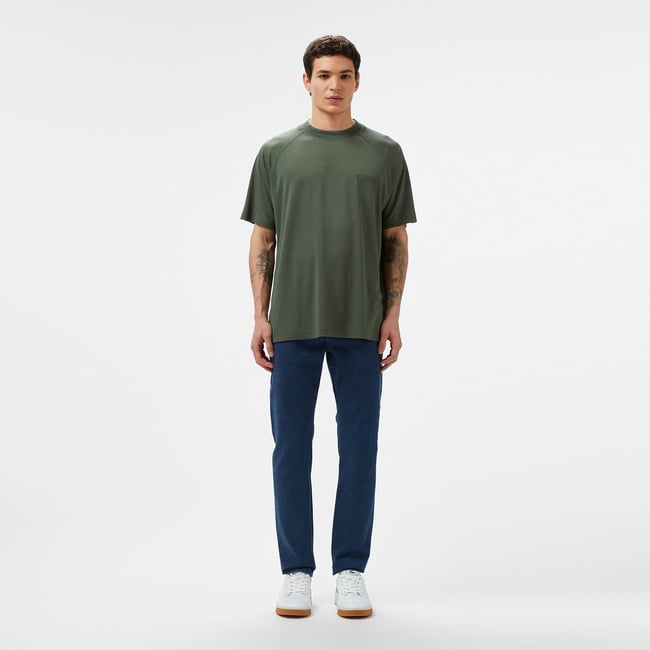  Lacoste Erkek Slim Fit Mavi Jean Pantolon