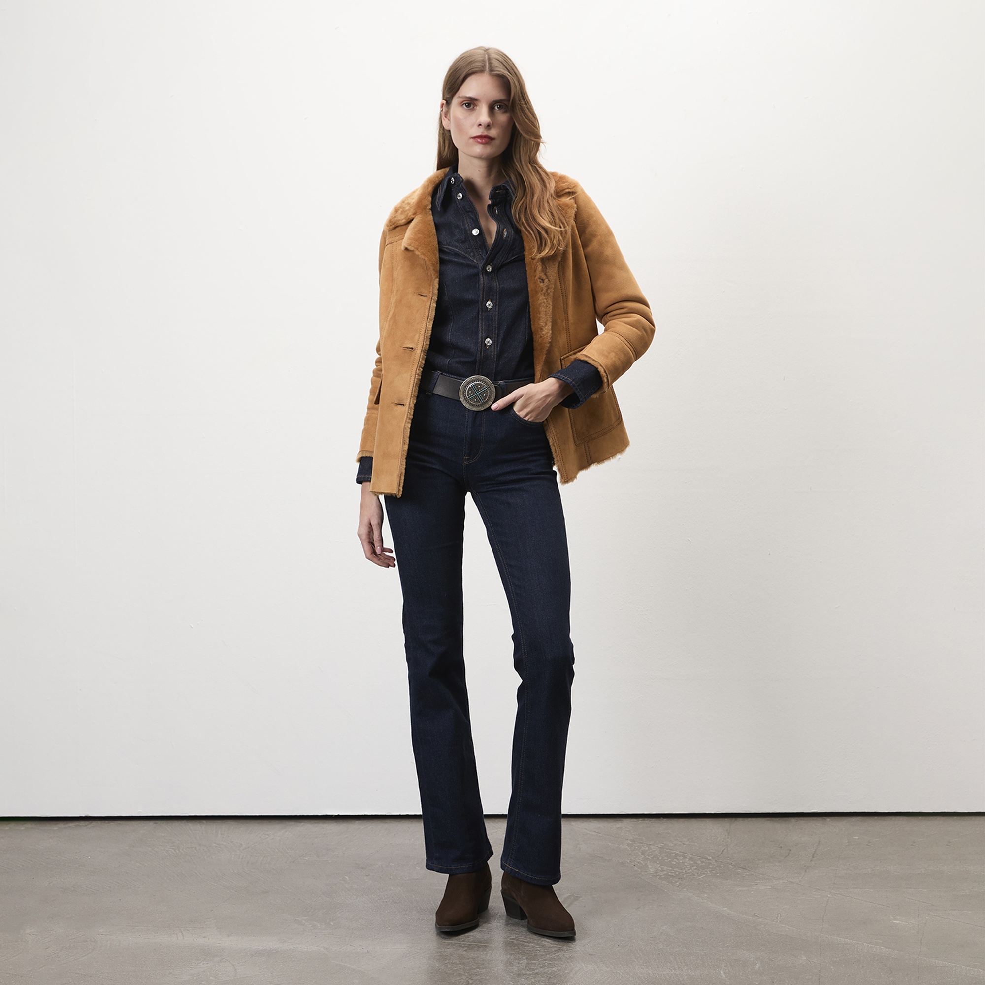 Diany Kahve Kürk Ceket