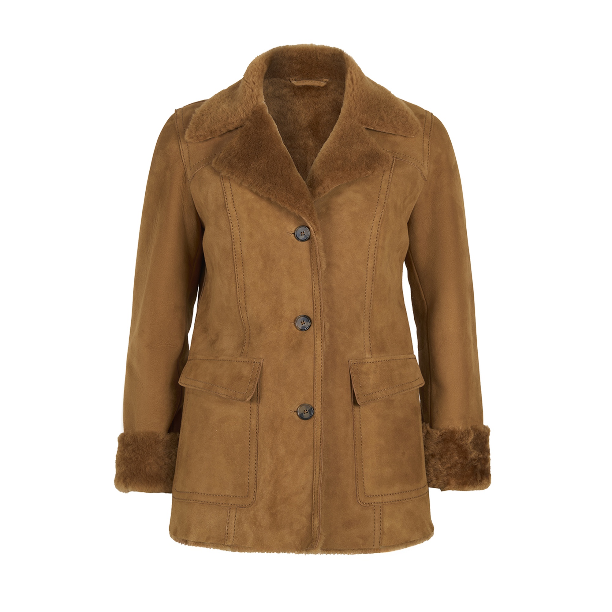 Diany Kahve Kürk Ceket