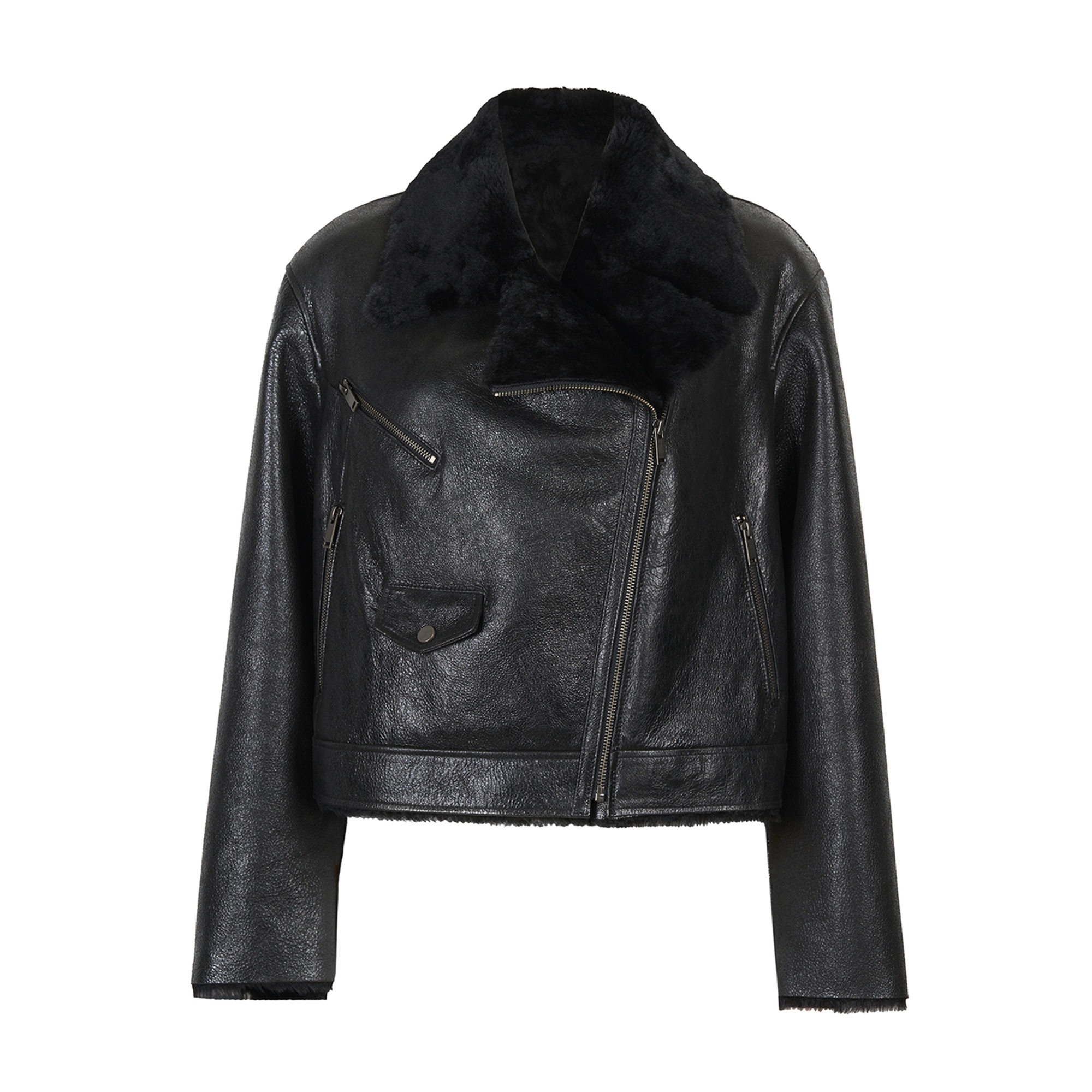 Maryan Koyu Kahve Kadın Kürk Ceket